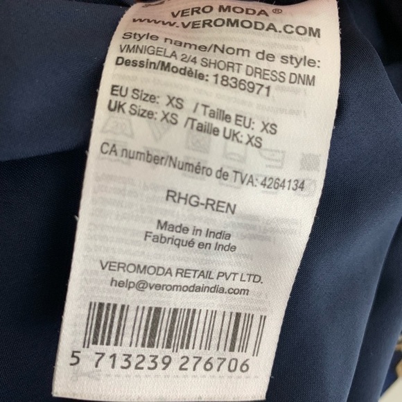 Vero Moda Multi Color Shift Dress Size XS - Picture 8 of 8